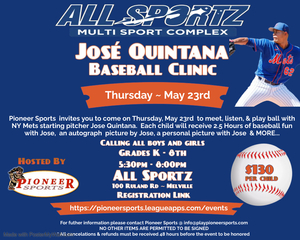Sponsorpitch & NY Mets Jose Quintana Baseball Clinic