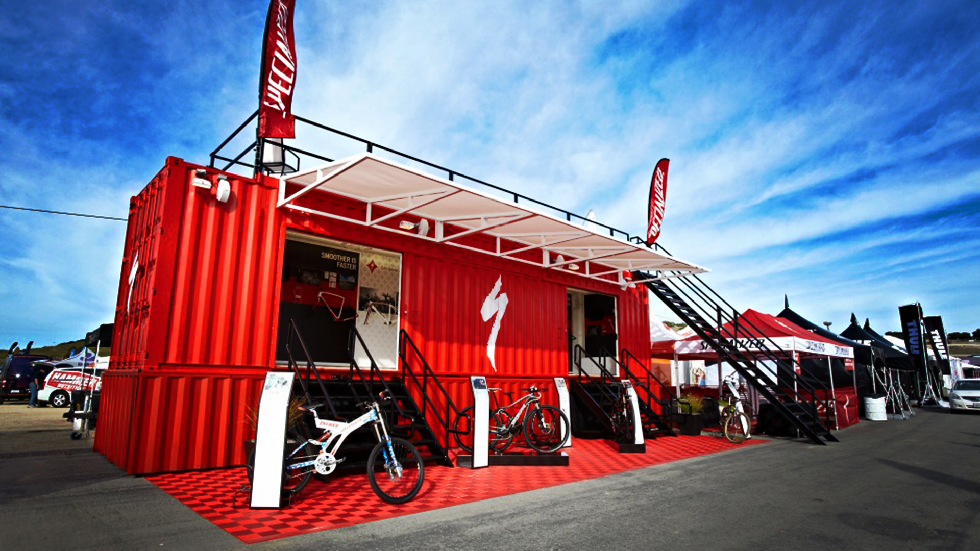 Specialized bicycle components container booth main 1