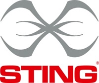 Sting logo silver metallic