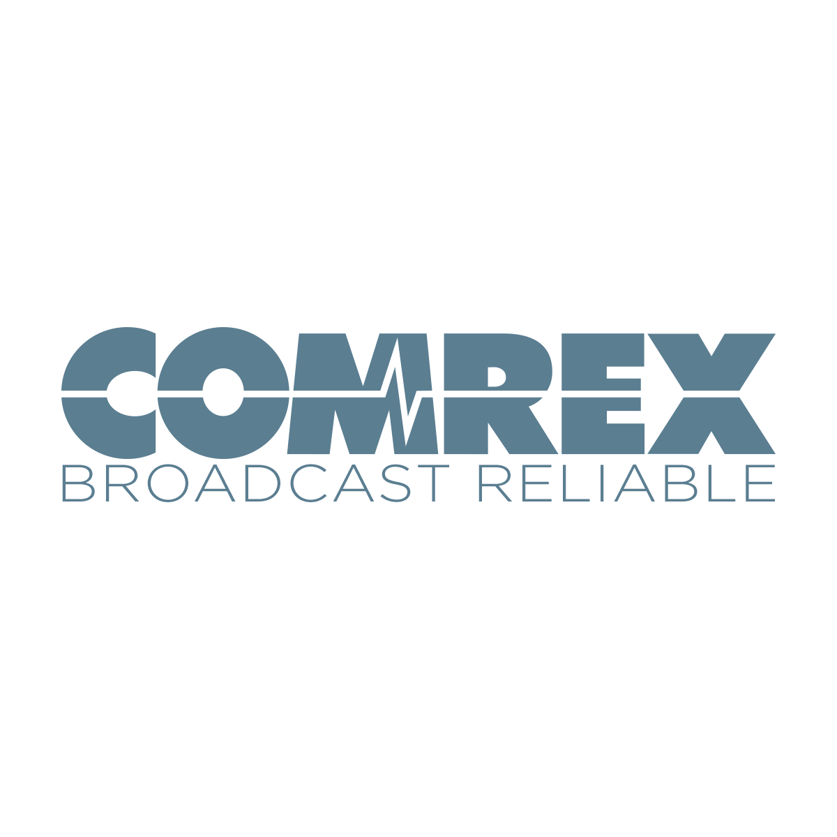 Comrex logo tagline blue lg